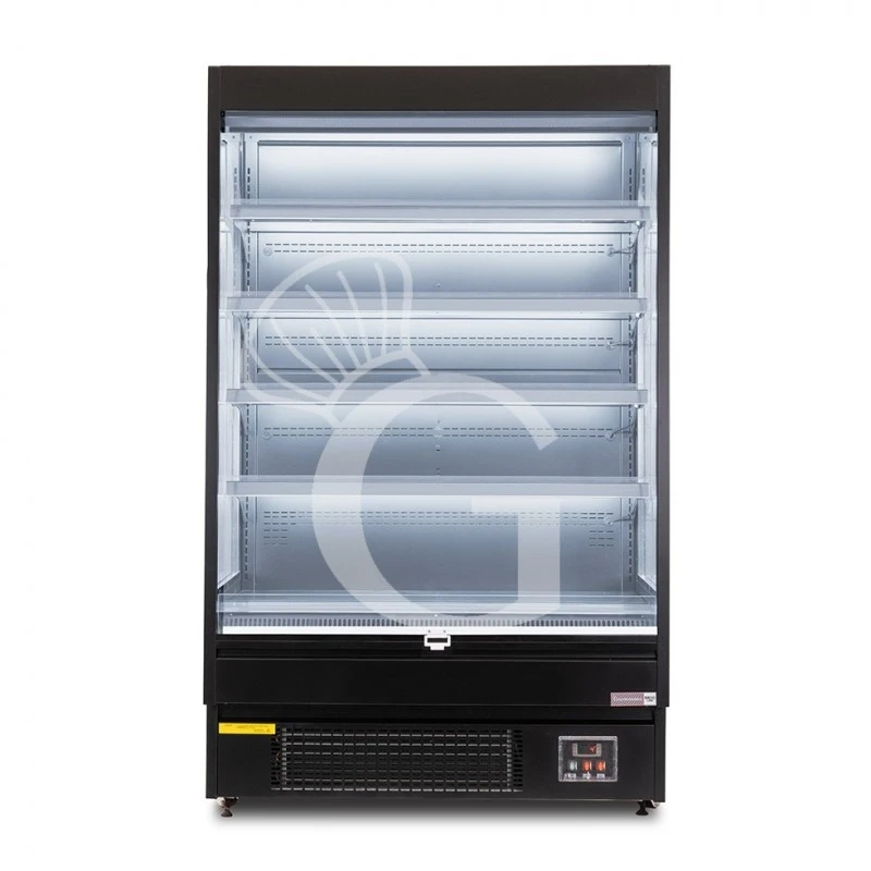 Murale Espositivo Ventilato Nero Con Tenda Notte, Temperatura -1°C/+7°C E Lunghezza 1050 Mm 5 Murale Espositivo Ventilato Nero Con Tenda Notte, Temperatura -1°C/+7°C E Lunghezza 1050 Mm - immagine 3