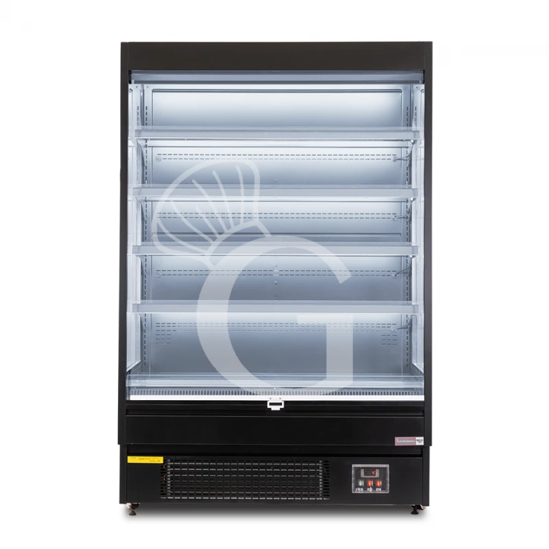 Murale Espositivo Ventilato Nero Con Tenda Notte, Temperatura -1°C/+7°C E Lunghezza 1315 Mm 3 Murale Espositivo Ventilato Nero Con Tenda Notte, Temperatura -1°C/+7°C E Lunghezza 1315 Mm