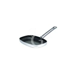 Padella Rettangolare Per Pesce Antiaderente Manico Inox L 380 Mm X P 260 Mm X H 50 Mm