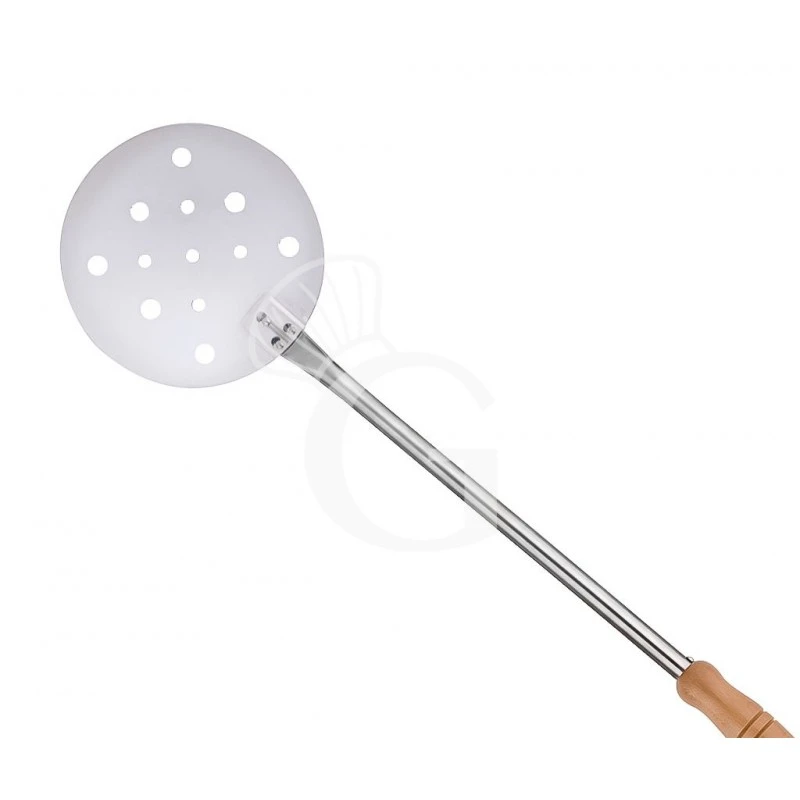 Pala Per Pizza Per Cuocere Forata In Acciaio Inox Ø 260 Mm H 1700 Mm 4 Pala Per Pizza Per Cuocere Forata In Acciaio Inox Ø 260 Mm H 1700 Mm - immagine 2