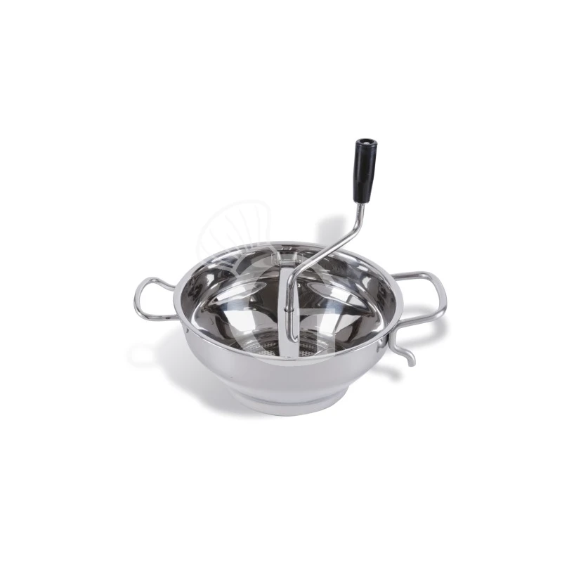 Passaverdure In Acciaio Inox 2 Maniglie Diametro 260 Mm 3 Passaverdure In Acciaio Inox 2 Maniglie Diametro 260 Mm