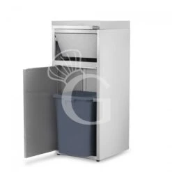 Pattumiera Armadiata Svuota Vassoi 60 LT L 500 Mm X P 530 Mm X H 1225 Mm -Vendite GATRODOMUS pattumiera armadiata svuota vassoi in acciaio l 500 mm x p 530 mm x h 1200 mm 2