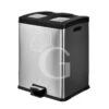 Pattumiera In Acciaio Inox Per Raccolta Differenziata 2 Scomparti Da 30 Lt -Vendite GATRODOMUS pattumiera in acciaio inox per raccolta differenziata 2 scomparti da 30 lt