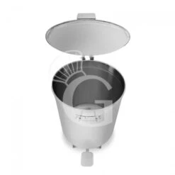 Pattumiera Tonda Diametro 475 Mm In Acciaio Inox Apertura Tramite Pedale 100 LT -Vendite GATRODOMUS pattumiera tonda diametro 45 in acciaio inox 100 lt apertura tramite pedale 2