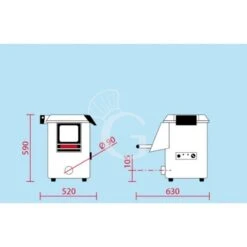 Pelapatate Da Banco, Monofase, Capacità 5 Kg, Produzione 60 Kg/h -Vendite GATRODOMUS pelapatate da banco monofase capacita 5 kg produzione 60 kgh 2