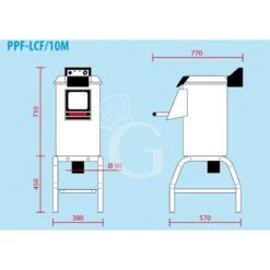 Pelapatate Da Pavimento Con Cavalletto E Abrasivo Laterale, Trifase, Capacità 10 Kg, Produzione 120 Kg/h -Vendite GATRODOMUS pelapatate da pavimento con cavalletto e abrasivo laterale trifase capacita 10 kg produzione 120 kgh 2