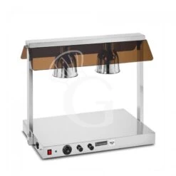 Piano Caldo In Inox Con 2 Lampade Riscaldanti - 1,1 KW -Vendite GATRODOMUS piano caldo in inox con 2 lampade riscaldanti 11 kw 1