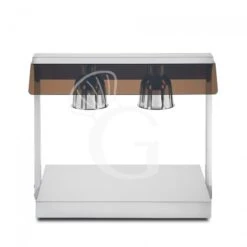 Piano Caldo In Inox Con 2 Lampade Riscaldanti - 1,1 KW -Vendite GATRODOMUS piano caldo in inox con 2 lampade riscaldanti 11 kw 2