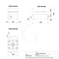 Piano Cottura A Gas 1 Fuoco Con Bruciatore Pilota Profondità 650 Mm 5 Piano Cottura A Gas 1 Fuoco Con Bruciatore Pilota Profondità 650 Mm -Vendite GATRODOMUS piano cottura a gas 1 fuoco con bruciatore pilota profondita 650 mm 1