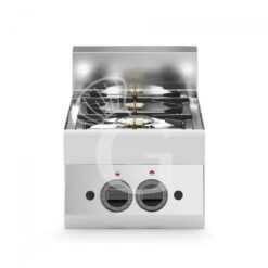 Piano Cottura A Gas 2 Fuochi Con Bruciatore Pilota Profondità 650 Mm