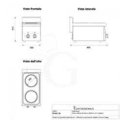 Piano Cottura Elettrico 2 Piastre Profondità 600 Mm -Vendite GATRODOMUS piano cottura elettrico 2 piastre profondita 600 mm 1