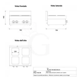 Piano Cottura Elettrico 4 Piastre Quadre Profondità 700 Mm -Vendite GATRODOMUS piano cottura elettrico 4 piastre quadre profondita 700 mm 1