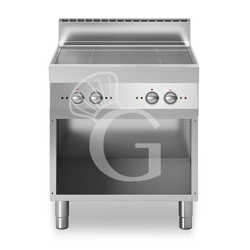 Cucina Professionale A Induzione Su Armadio Aperto 4 Zone Di Cottura Profondità 700 Mm 3 Cucina Professionale A Induzione Su Armadio Aperto 4 Zone Di Cottura Profondità 700 Mm