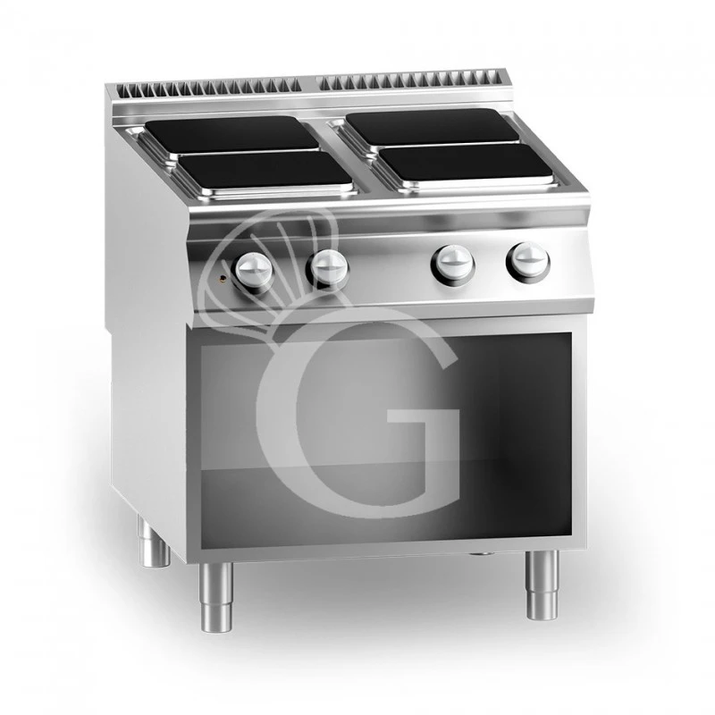 Cucina Professionale Elettrica 4 Piastre Quadrate Su Armadio Aperto Profondità 900 Mm 3 Cucina Professionale Elettrica 4 Piastre Quadrate Su Armadio Aperto Profondità 900 Mm