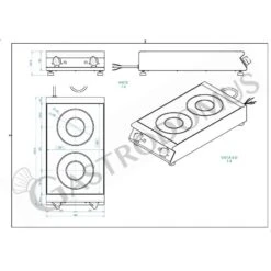 Piano Di Cottura Professionale In Vetroceramica 2 Zone Cottura L 360 Mm X P 670 Mm X H 120 Mm 11 Piano Di Cottura Professionale In Vetroceramica 2 Zone Cottura L 360 Mm X P 670 Mm X H 120 Mm -Vendite GATRODOMUS piano di cottura professionale in vetroceramica 2 zone cottura l 360 mm x p 670 mm x h 120 mm 4