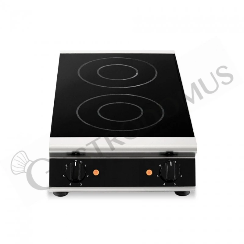 Piano Di Cottura Professionale In Vetroceramica 2 Zone Cottura L 360 Mm X P 670 Mm X H 120 Mm 3 Piano Di Cottura Professionale In Vetroceramica 2 Zone Cottura L 360 Mm X P 670 Mm X H 120 Mm