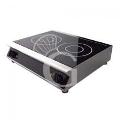 Piano Di Cottura Professionale In Vetroceramica 2 Zone Cottura L 570 Mm X P 510 Mm X H 120 Mm -Vendite GATRODOMUS piano di cottura professionale in vetroceramica 2 zone cottura l 570 mm x p 510 mm x h 120 mm 1