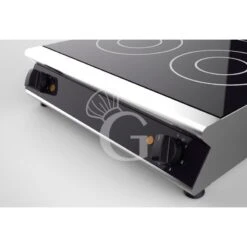 Piano Di Cottura Professionale In Vetroceramica 2 Zone Cottura L 570 Mm X P 510 Mm X H 120 Mm -Vendite GATRODOMUS piano di cottura professionale in vetroceramica 2 zone cottura l 570 mm x p 510 mm x h 120 mm 2