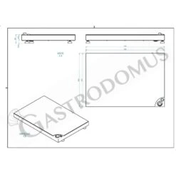 Piano Di Mantenimento In Vetroceramica Da Appoggio L 750 Mm X P 510 Mm X H 60 Mm -Vendite GATRODOMUS piano di mantenimento in vetroceramica da appoggio 2gn l 750 x p 510 x h 60 mm 3