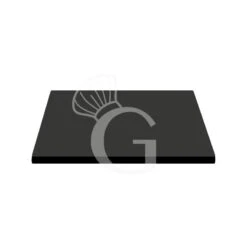 Piano Quadrato In Stratificato HPL Antracite, 600x600 Mm, Spessore 10 Mm