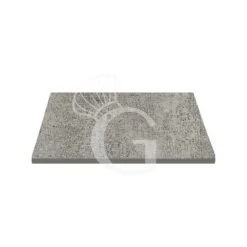 Piano Quadrato In Stratificato HPL Brooklyn Dark, 700x700 Mm, Spessore 10 Mm