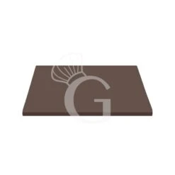 Piano Quadrato In Stratificato HPL Moka, 700x700 Mm, Spessore 10 Mm