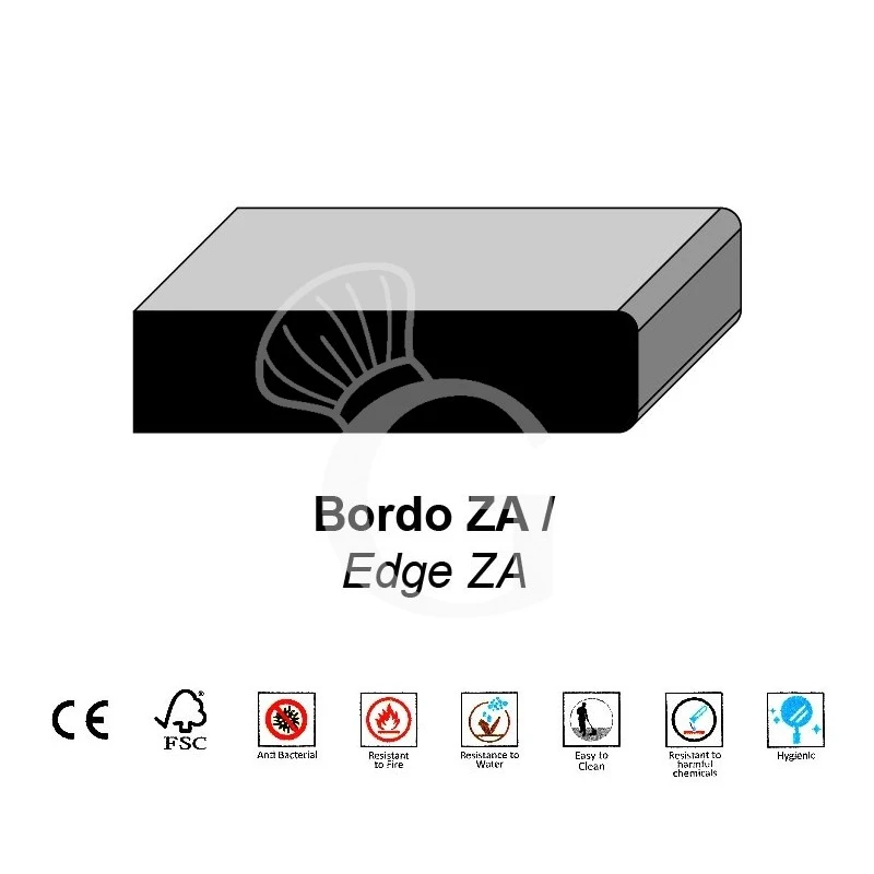 Piano Quadrato In Stratificato HPL Sleek Light Grey, 600x600 Mm, Spessore 10 Mm 5 Piano Quadrato In Stratificato HPL Sleek Light Grey, 600x600 Mm, Spessore 10 Mm - immagine 3