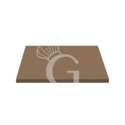 Piano Quadrato In Stratificato HPL Tortora, 700x700 Mm, Spessore 10 Mm