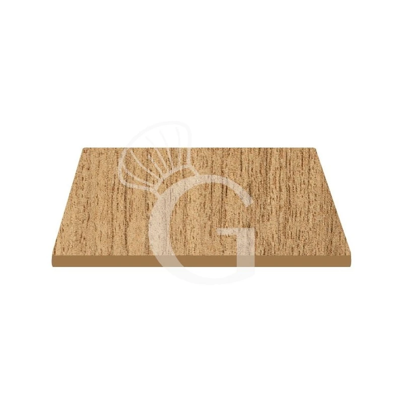 Piano Quadrato In Stratificato HPL Urban Teak, 600x600 Mm, Spessore 10 Mm 3 Piano Quadrato In Stratificato HPL Urban Teak, 600x600 Mm, Spessore 10 Mm