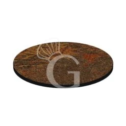 Piano Rotondo In Stratificato HPL Copper Painted, Ø 600 Mm, Spessore 10 Mm