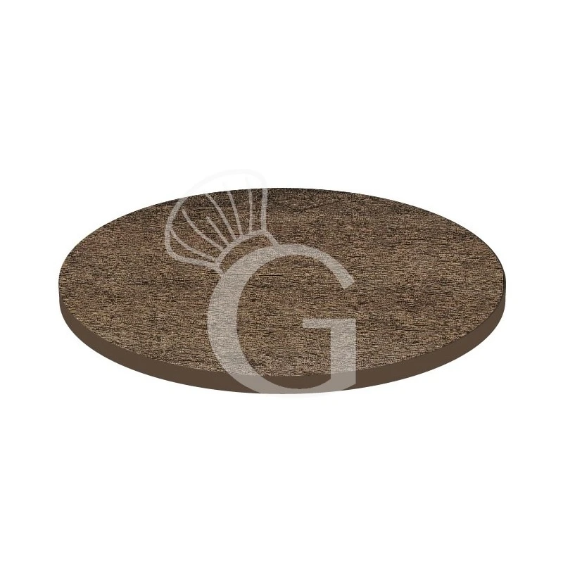 Piano Rotondo In Stratificato HPL Old Paint, Ø 800 Mm, Spessore 10 Mm 3 Piano Rotondo In Stratificato HPL Old Paint, Ø 800 Mm, Spessore 10 Mm