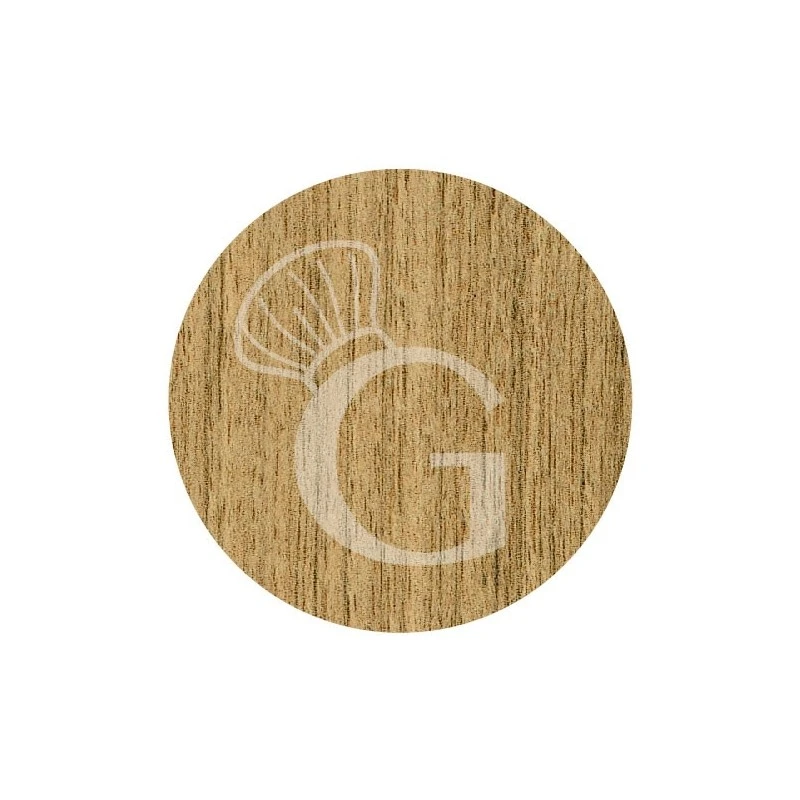 Piano Rotondo In Stratificato HPL Urban Teak, Ø 600 Mm, Spessore 10 Mm 4 Piano Rotondo In Stratificato HPL Urban Teak, Ø 600 Mm, Spessore 10 Mm - immagine 2