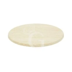 Piano Travertino Avorio Rotondo Per Esterno - Diametro 800 Mm