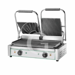 Piastra Per Panini Doppia Rigata In Ghisa - L 570 Mm X P 305 Mm X H 210/500 Mm