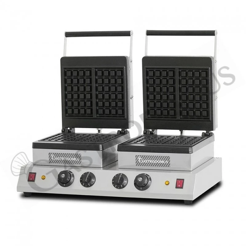 Piastra Waffle 2 Kw + 2 Kw Doppia L 600 Mm X P 450 Mm X H 250 Mm 4 Piastra Waffle 2 Kw + 2 Kw Doppia L 600 Mm X P 450 Mm X H 250 Mm - immagine 2
