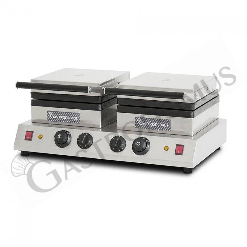 Piastra Waffle 2 Kw + 2 Kw Doppia L 600 Mm X P 450 Mm X H 250 Mm 5 Piastra Waffle 2 Kw + 2 Kw Doppia L 600 Mm X P 450 Mm X H 250 Mm - immagine 3