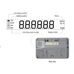 Piattaforma Monocella 400 X 400 Mm Completa Di Indicatore Con Stampante E Colonna H 600 Mm -Vendite GATRODOMUS piattaforma monocella 400 x 400 mm completa di indicatore con stampante e colonna h 600 mm 6