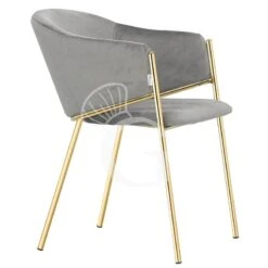 Poltroncina Con Struttura In Metallo Ottonato E Rivestimento In Tessuto O Velluto -Vendite GATRODOMUS poltroncina con struttura in metallo ottonato e rivestimento in tessuto o velluto 2