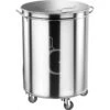 Portarifiuti Carrellato In Acciaio Inox Diametro 460 Mm 100 LT 2 Portarifiuti Carrellato In Acciaio Inox Diametro 460 Mm 100 LT -Vendite GATRODOMUS portarifiuti carrellato in acciaio inox capienza 100 lt