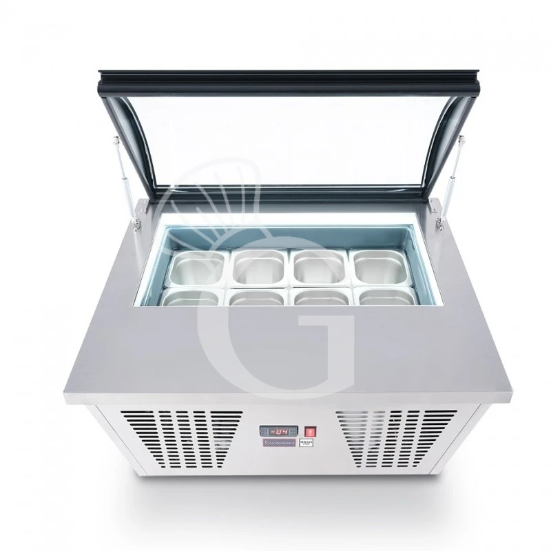 Refrigeratore Da Banco -18/-25°C - L 865 Mm X P 735 Mm X H 440 Mm, Completo Di 8 Bacinelle 8 Refrigeratore Da Banco -18/-25°C - L 865 Mm X P 735 Mm X H 440 Mm, Completo Di 8 Bacinelle - immagine 6