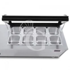 Refrigeratore Da Banco +2/+12°C - L 1950 Mm X P 475 Mm X H 320/350 Mm, Completo Di 8 Bacinelle -Vendite GATRODOMUS refrigeratore da banco 212c l 1950 mm x p 475 mm x h 320350 mm 7