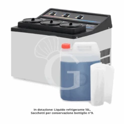 Abbattitore Per Vino Da Banco Elettrico 3 Bottiglie L 555 Mm X P 505 Mm X H 460 Mm 19 Abbattitore Per Vino Da Banco Elettrico 3 Bottiglie L 555 Mm X P 505 Mm X H 460 Mm -Vendite GATRODOMUS refrigeratore di bottiglie da banco capacita 3 bottiglie dimensioni l 550 mm x p 503 mm x h 429 mm 6