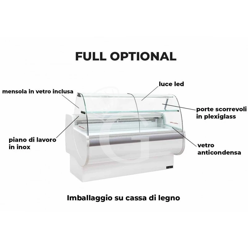 Vetrina Espositiva Statica Dora +1°C/+10°C L 1510 Mm Full Optional 6 Vetrina Espositiva Statica Dora +1°C/+10°C L 1510 Mm Full Optional - immagine 4