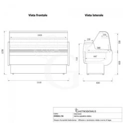 Vetrina Espositiva Statica Dora +1°C/+10°C L 1510 Mm Full Optional 17 Vetrina Espositiva Statica Dora +1°C/+10°C L 1510 Mm Full Optional -Vendite GATRODOMUS refrigerazione statica per vetrina espositiva dora l 1510 mm 7