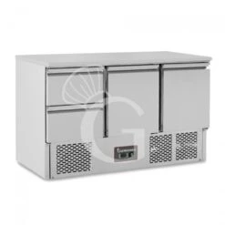 Saladette Refrigerata 2 Porte E 2 Cassetti, Temperatura +2°C/+8°C, Piano In Inox -Vendite GATRODOMUS saladette refrigerata 2 porte e 2 cassetti temperatura 2c8c pino in inox 2