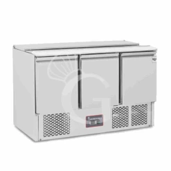 Saladette Refrigerata 3 Porte, Temperatura +2°C/+8°C, Coperchio In Acciaio Inox 10 Saladette Refrigerata 3 Porte, Temperatura +2°C/+8°C, Coperchio In Acciaio Inox -Vendite GATRODOMUS saladette refrigerata 3 porte temperatura 2c8c coperchio in acciaio inox 2