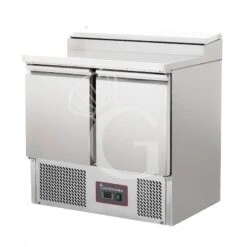 Saladette Refrigerata Con 2 Porte, Temperatura + 2°C/+ 8°C, Coperchio In Acciaio Inox -Vendite GATRODOMUS saladette refrigerata con 2 porte temperatura 2c 8c coperchio in acciaio inox 2