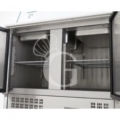 Saladette Refrigerata GN1/1 Con 2 Porte E Vetrina Aperta -Vendite GATRODOMUS saladette refrigerata gn11 con top inox apribile con 2 porte e vetrina 7