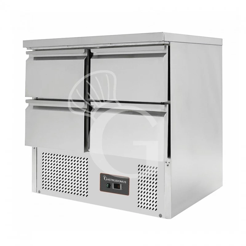 Saladette Refrigerazione Statica Con 4 Cassetti, Piano In Inox E Temperatura +2°C/+8°C 4 Saladette Refrigerazione Statica Con 4 Cassetti, Piano In Inox E Temperatura +2°C/+8°C - immagine 2