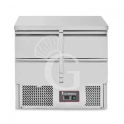 Saladette Refrigerazione Statica Con 4 Cassetti, Piano In Inox E Temperatura +2°C/+8°C